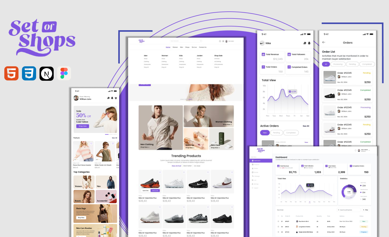 SetOfShops – Multi-Sided E-commerce with Live Influencer Selling